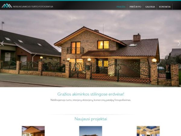 Sukurta interneto svetainė