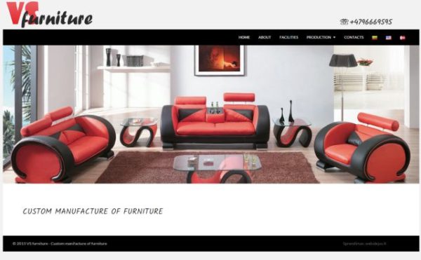 Sukurta interneto svetainė